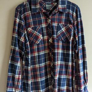 Large Flannel - Blue Red Yellow - L fits M